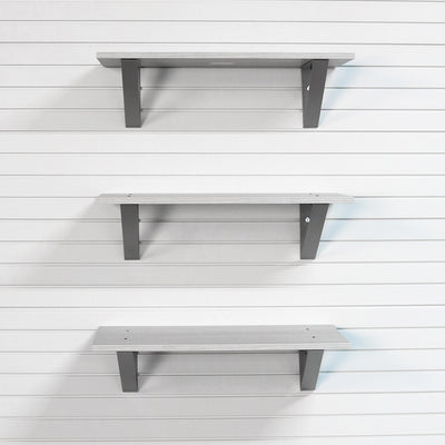 StoreWALL 32" x 16" Barnwood Shelf (3 Pack)