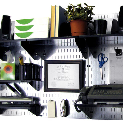 Wall Control Wall-Mounted Home & Office Pegboard Wall Organizer Kit