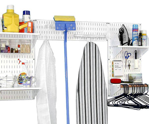 Wall Control Deluxe Laundry Room Pegboard Organizer Kit