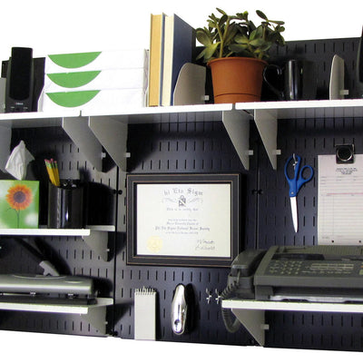 Wall Control Wall-Mounted Home & Office Pegboard Wall Organizer Kit