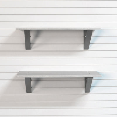 StoreWALL 32" x 16" Barnwood Shelf (2 Pack)