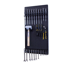 OmniWall Metal Pegboard Starter Panel & Accessory Kit