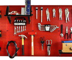 Wall Control 8ft Metal Pegboard Master Workbench Kit
