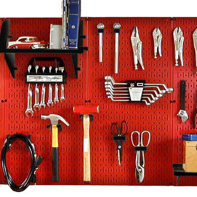 Wall Control 8ft Metal Pegboard Master Workbench Kit