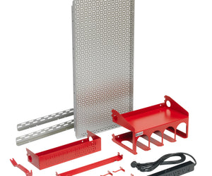 OmniWall Metal Pegboard Power Tool Kit