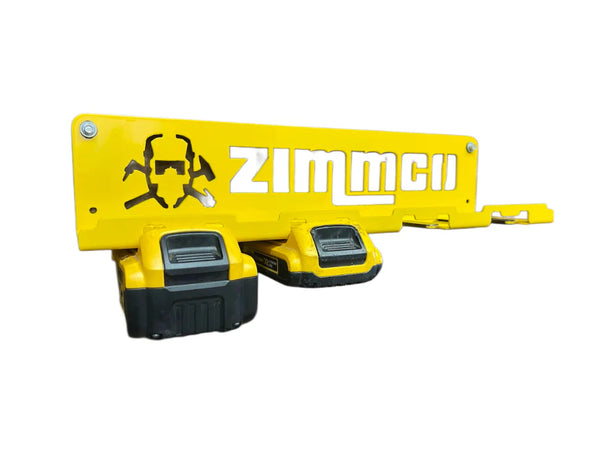 Dewalt 20V 4 Battery Rack - Slatwall Storage