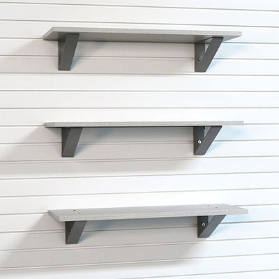 StoreWALL 32" x 12" Barnwood Shelf (3 Pack)