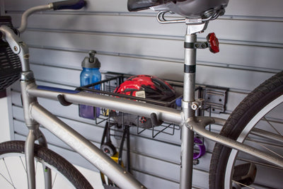 HandiWALL Horizontal Bike Rack with Basket