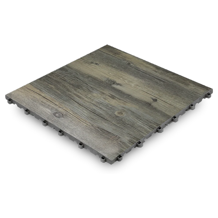 Swisstrax Vinyltrax Pro – 15.75" Faux Wood-Grain Modular Floor Tiles (10-Pack)
