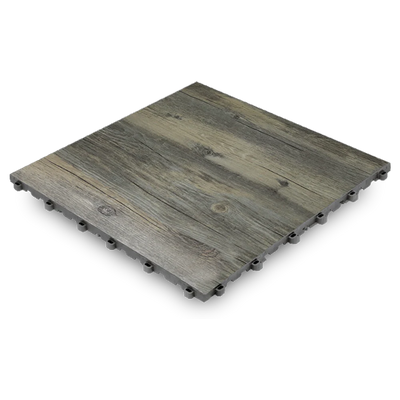 Swisstrax Vinyltrax Pro – 15.75" Faux Wood-Grain Modular Floor Tiles (10-Pack)