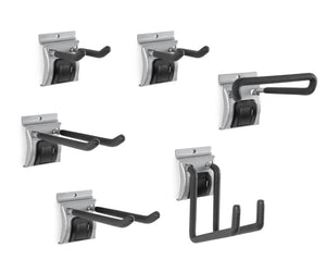 NewAge Lockable Slatwall 6 Piece Basic Hook Kit