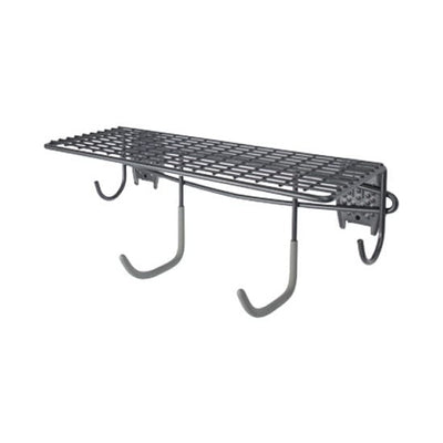 Organized Living Shelf with Hooks