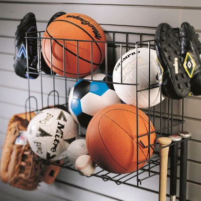 Organized Living Sports Rack & Basket