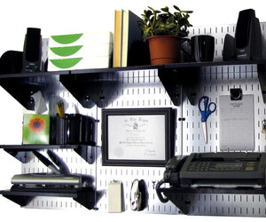 Wall Control Wall-Mounted Home & Office Pegboard Wall Organizer Kit